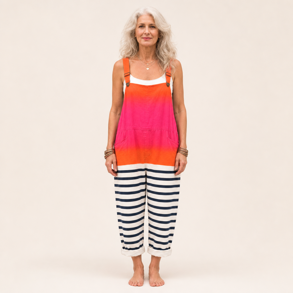 Leontine - Vibrant Sunrise Gradient Overalls