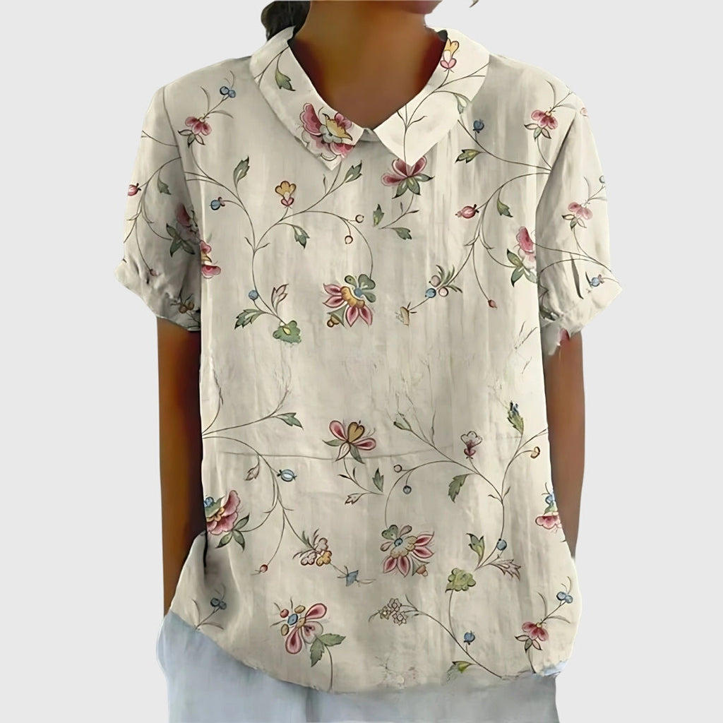 Élise - Casual Floral Breathable Blouse