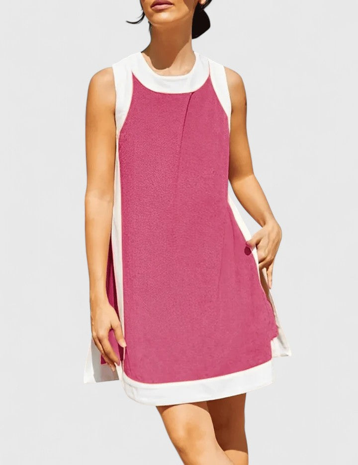Reese summer color-block top and shorts set