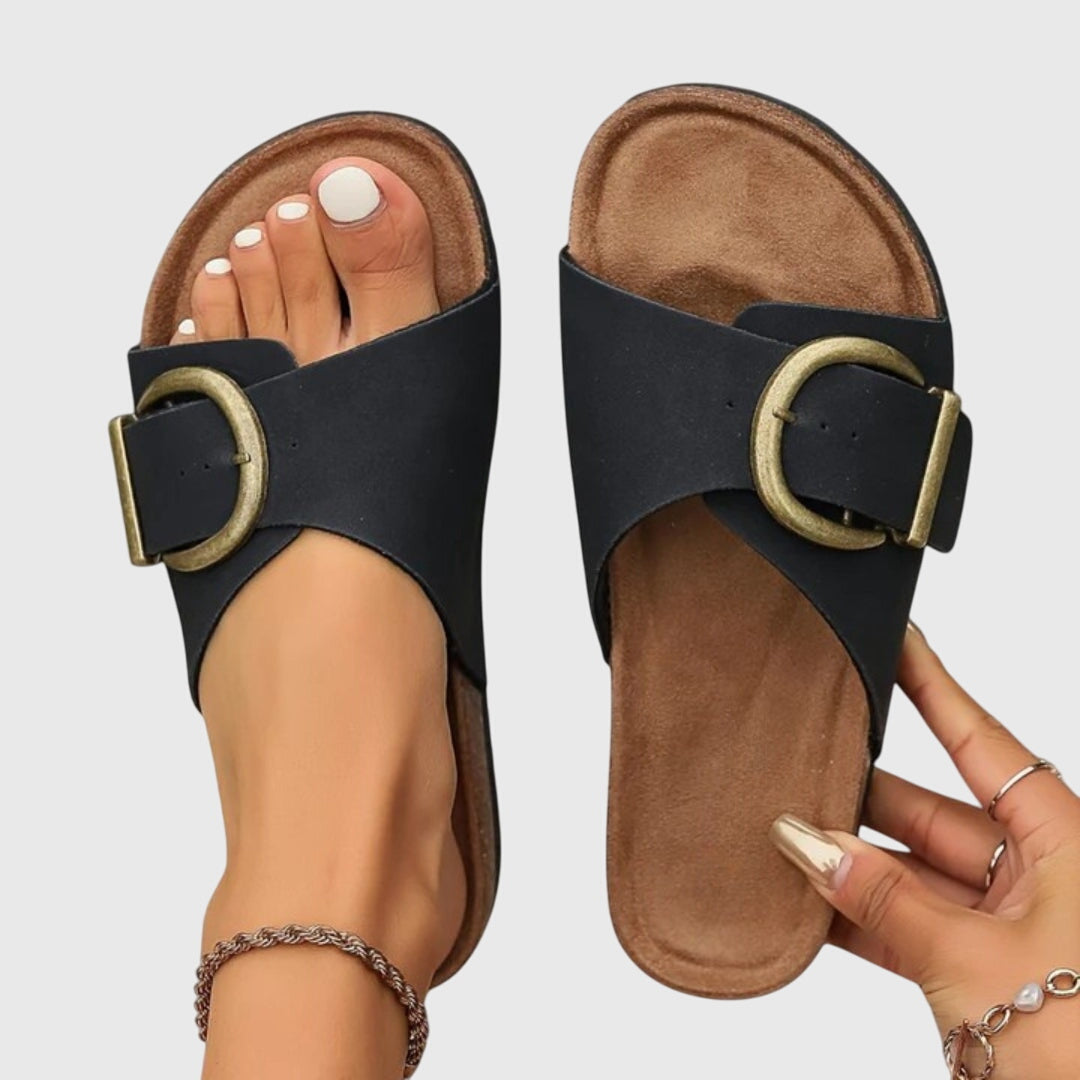 Amber comfortable adjustable buckle sandals