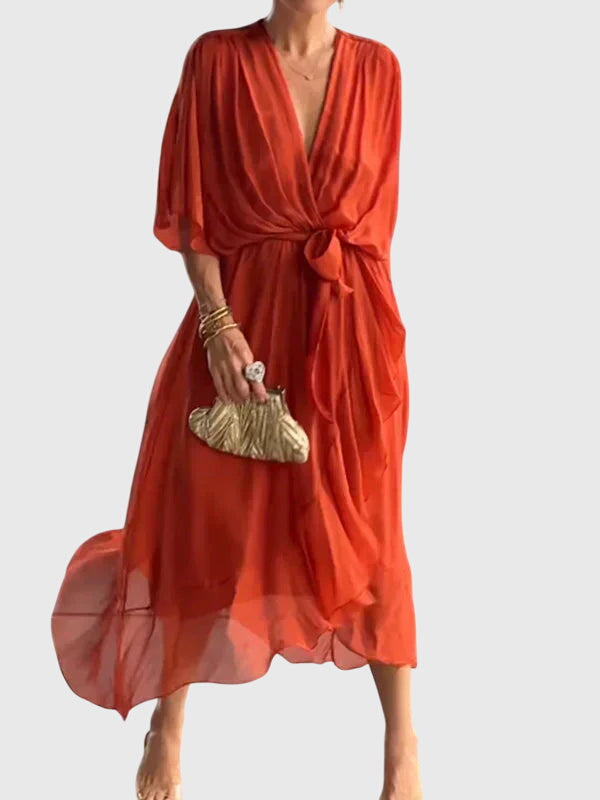 Bethany - Elegant V-Neck Dress
