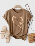 Clara - Comfortable Heart Graphic T-Shirt