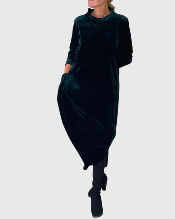 Madison Luxurious Velvet Cocktail Dress in rich plush velvet fabric