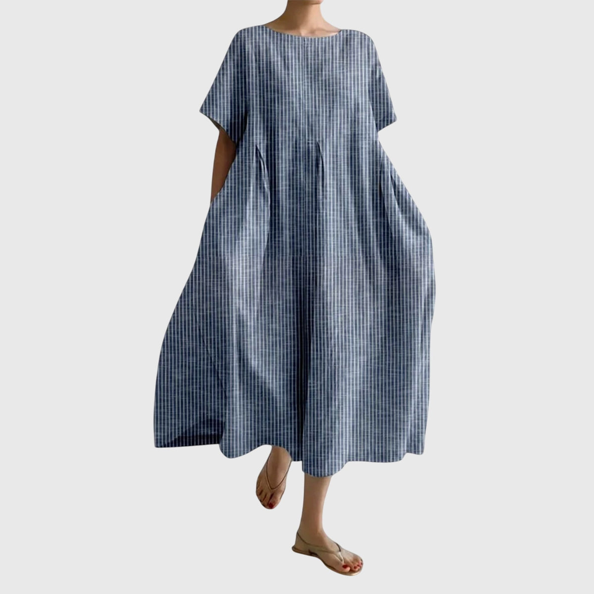 Martine Striped Casual Maxi Dress
