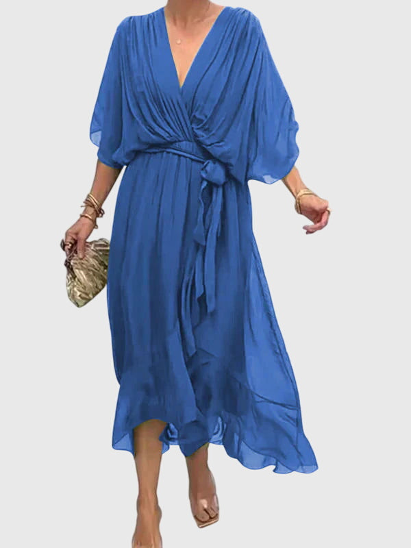 Bethany - Elegant V-Neck Dress