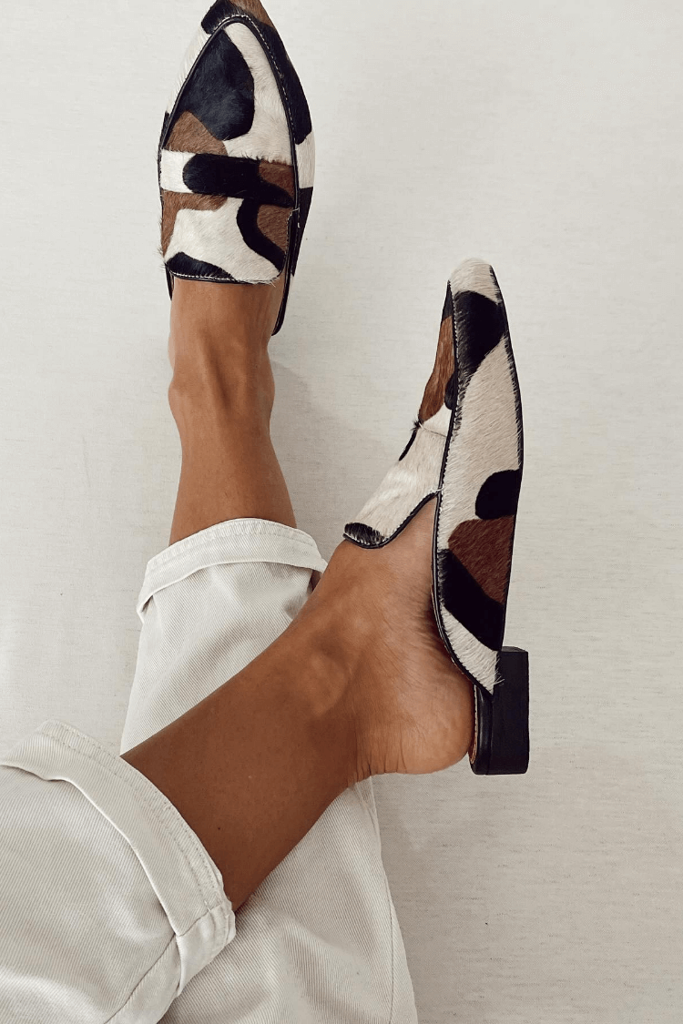 Rory - Chic Cowhide Leather Loafers