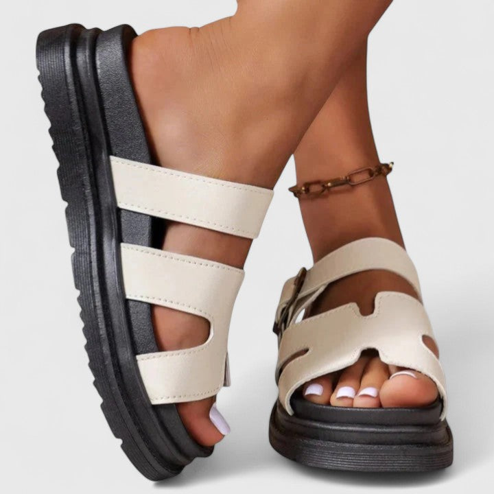 Claire women adjustable comfort sandals with non-slip soles and arch support