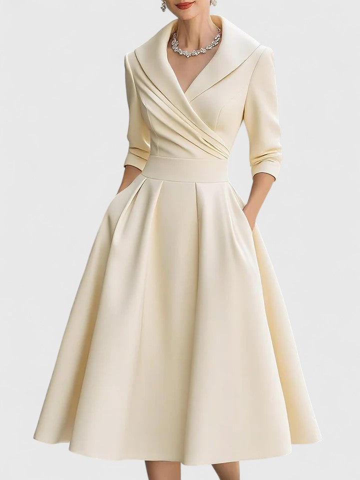 Vivienne - Elegant Midi Dress