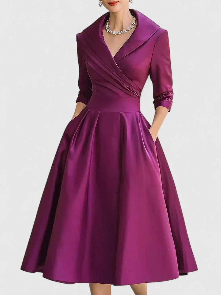 Vivienne - Elegant Midi Dress