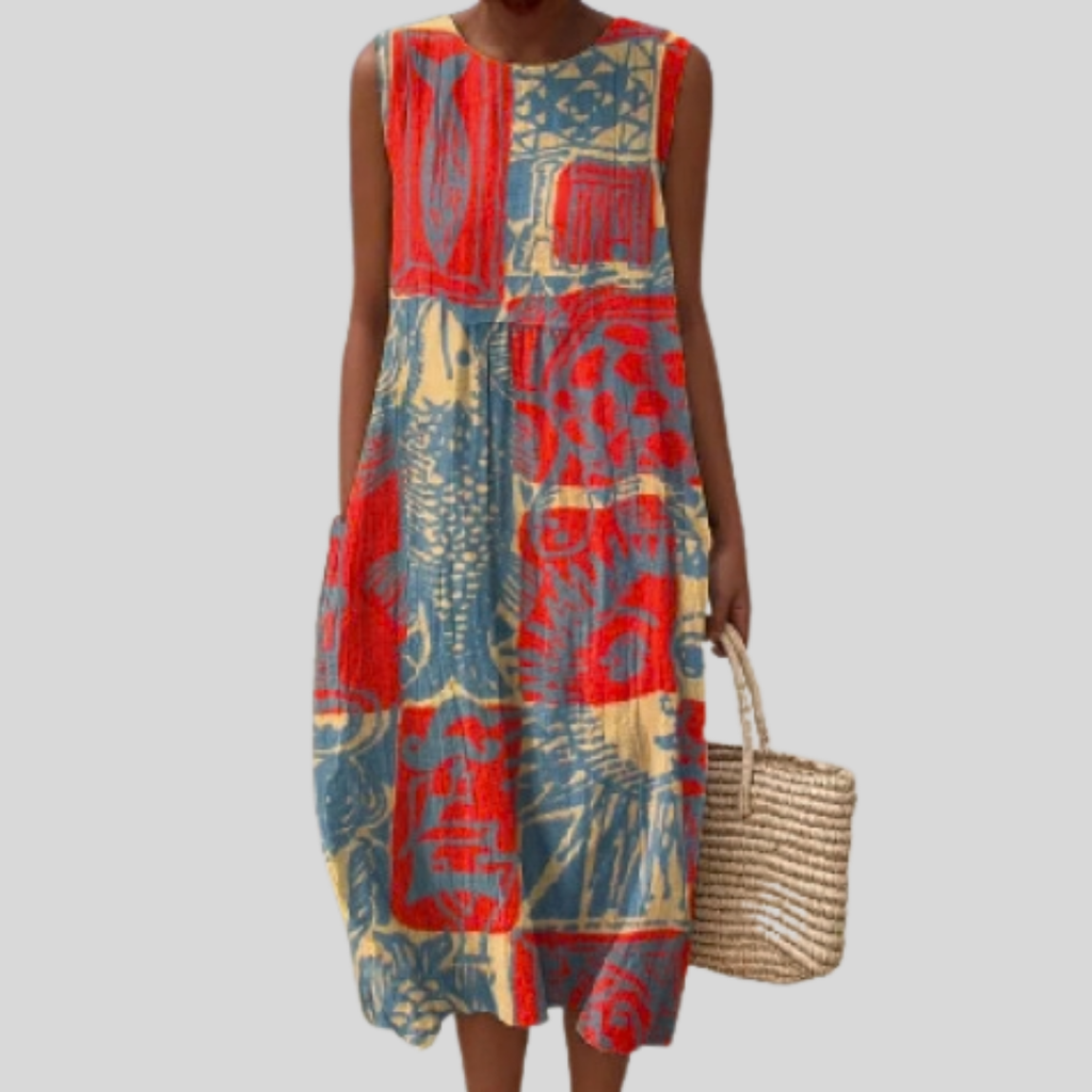 Fanny flowy and comfortable midi dress
