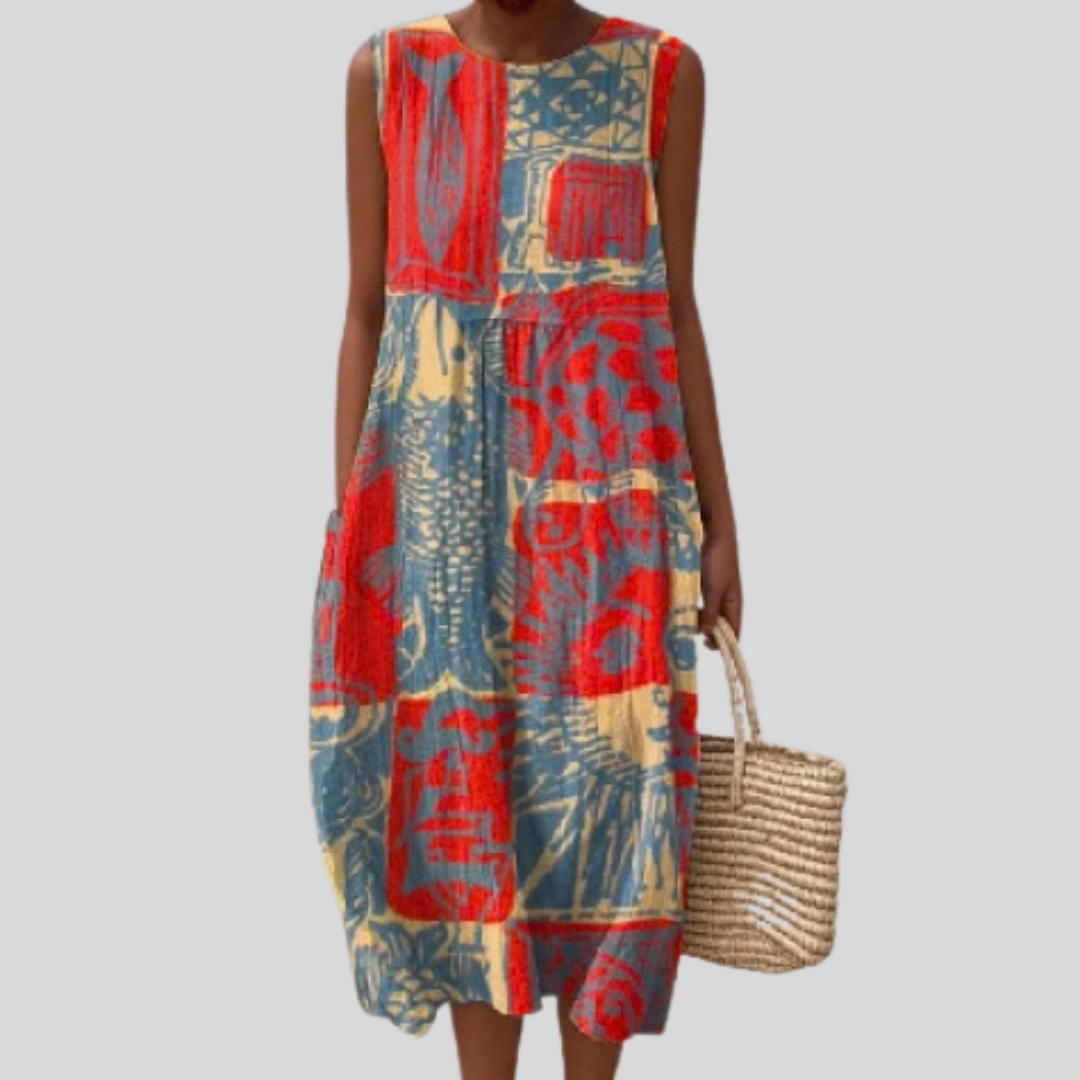 Fanny flowy and comfortable midi dress