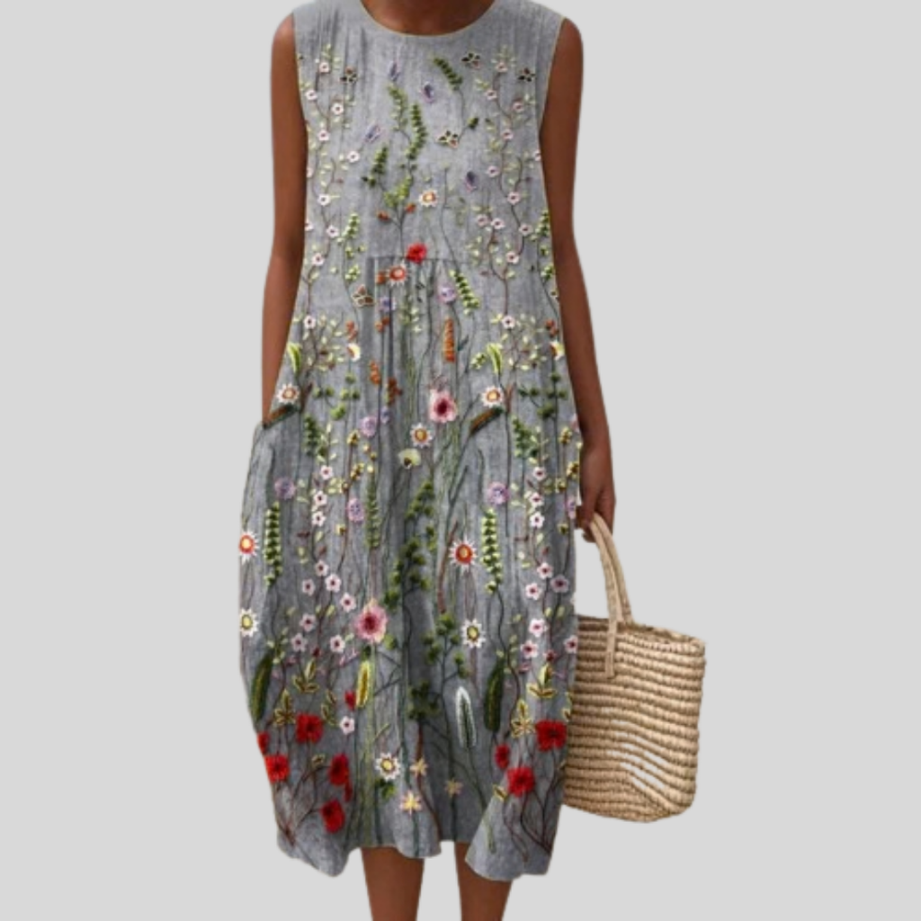 Garance flowy and comfortable midi dress