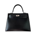 Maia elegant handmade leather trapezoid tote bag
