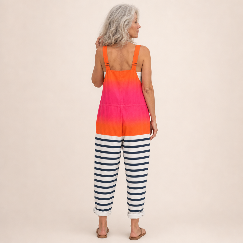 Leontine - Vibrant Sunrise Gradient Overalls