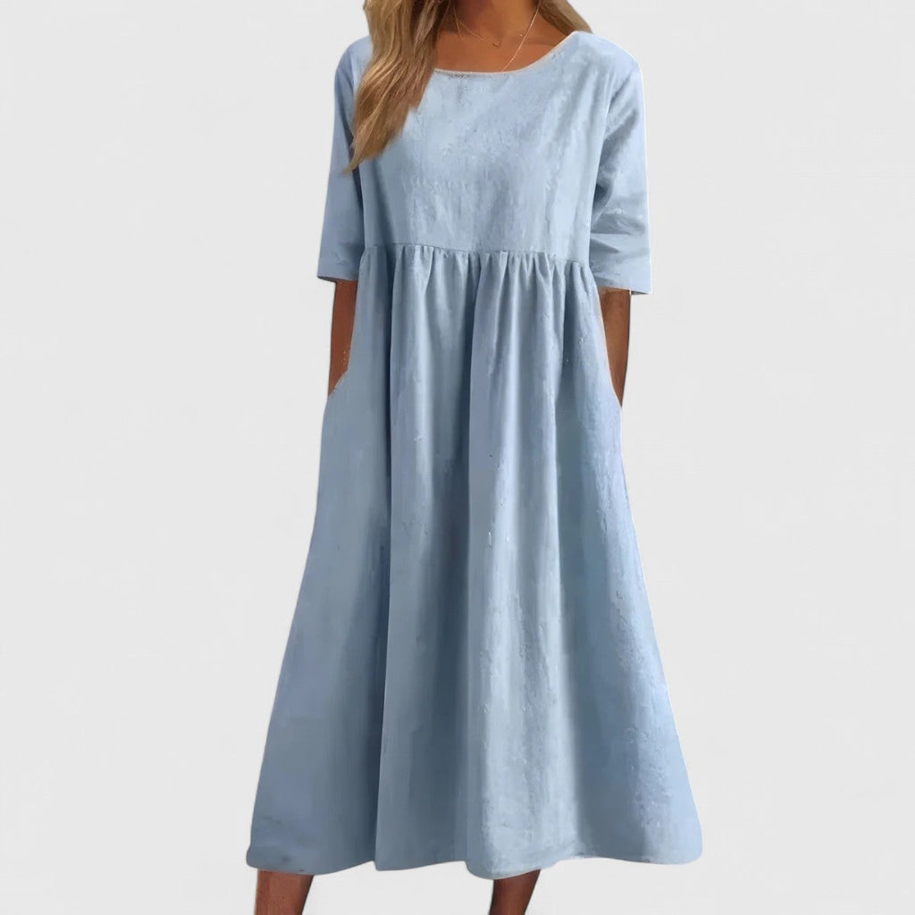 Cindy | Cotton Pocket Day Dress