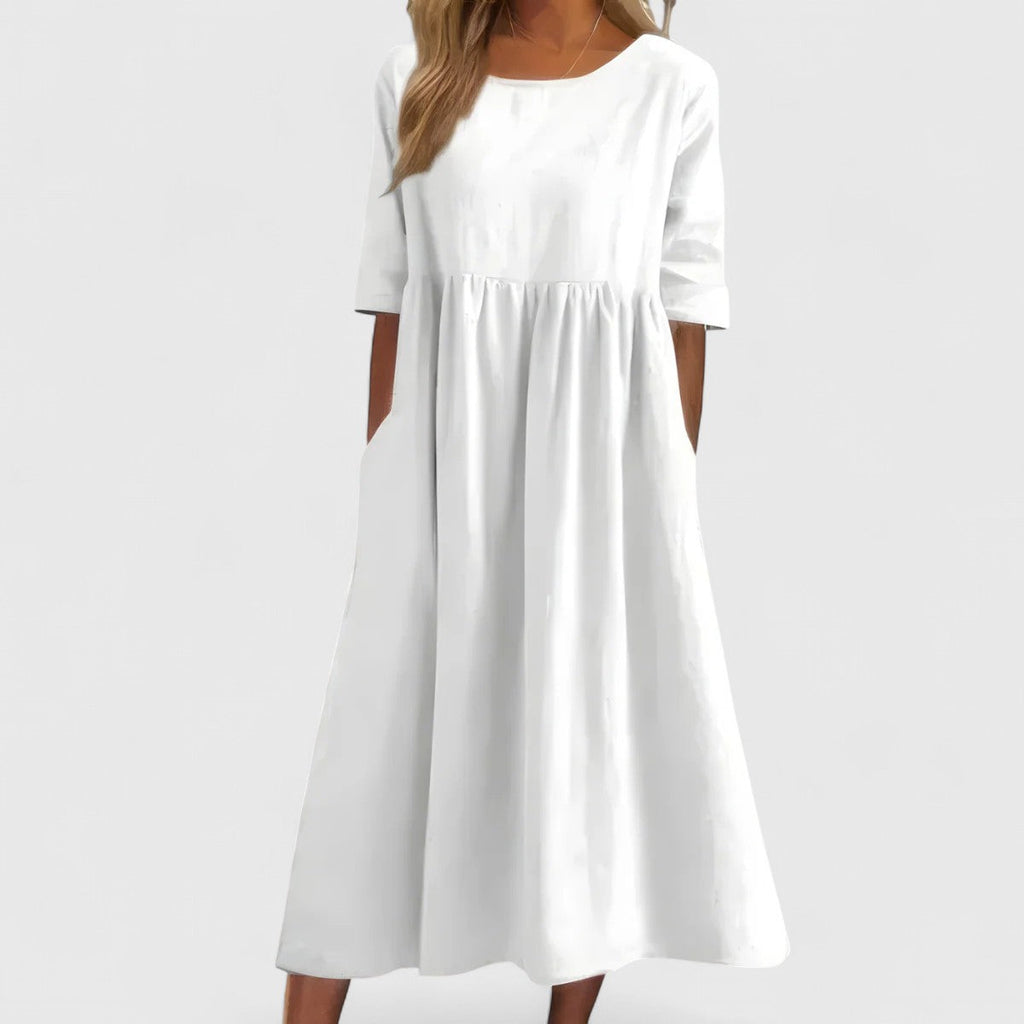 Cindy | Cotton Pocket Day Dress