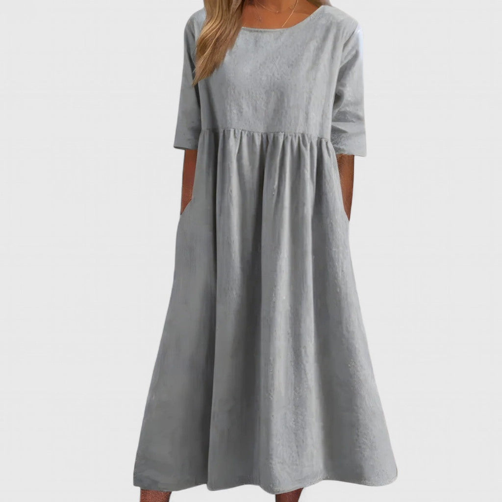 Cindy | Cotton Pocket Day Dress