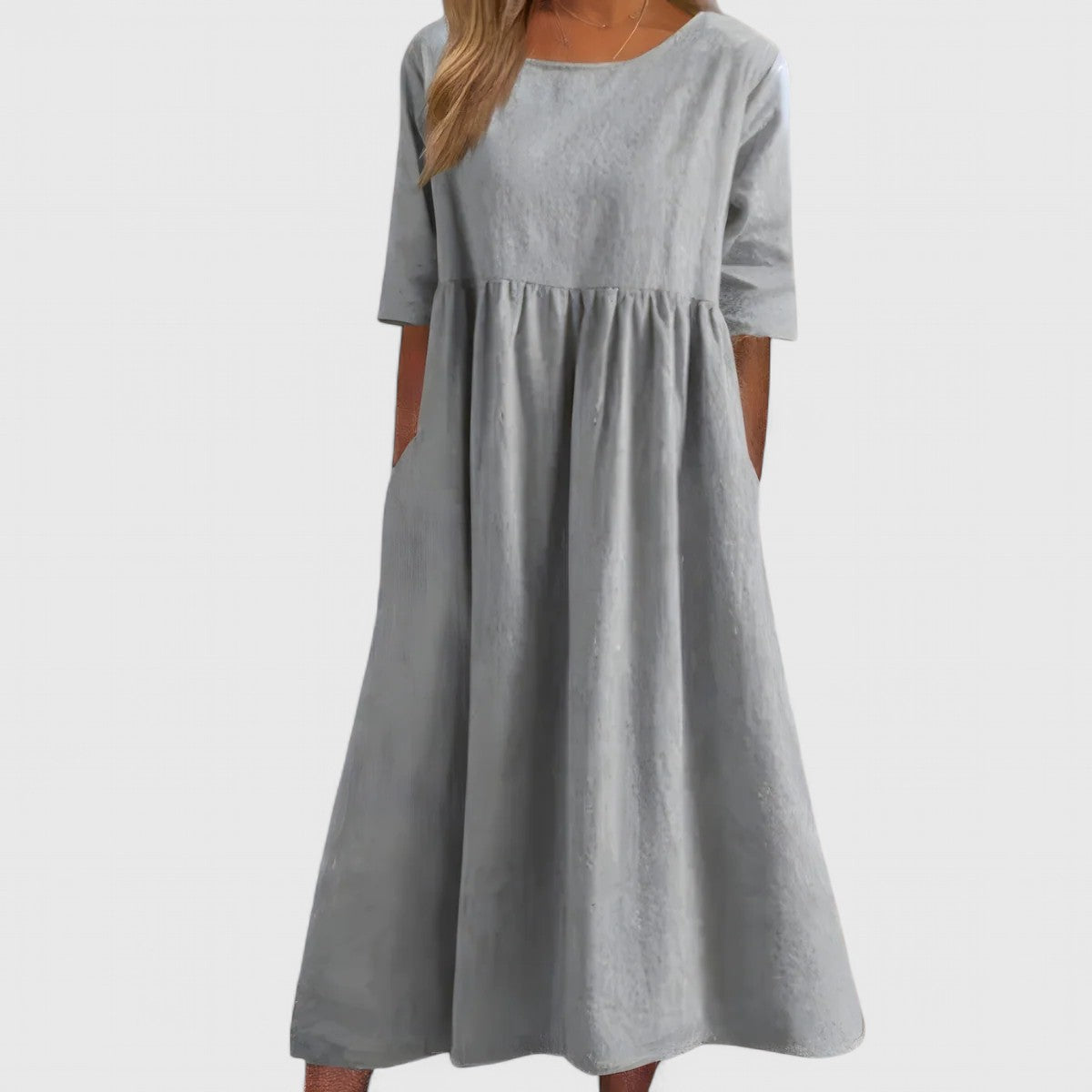 Cindy | Cotton Pocket Day Dress