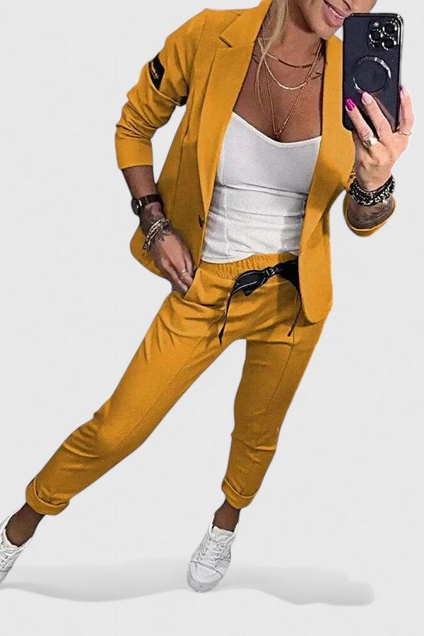 Kina - Elegant Blazer and Jogger Set