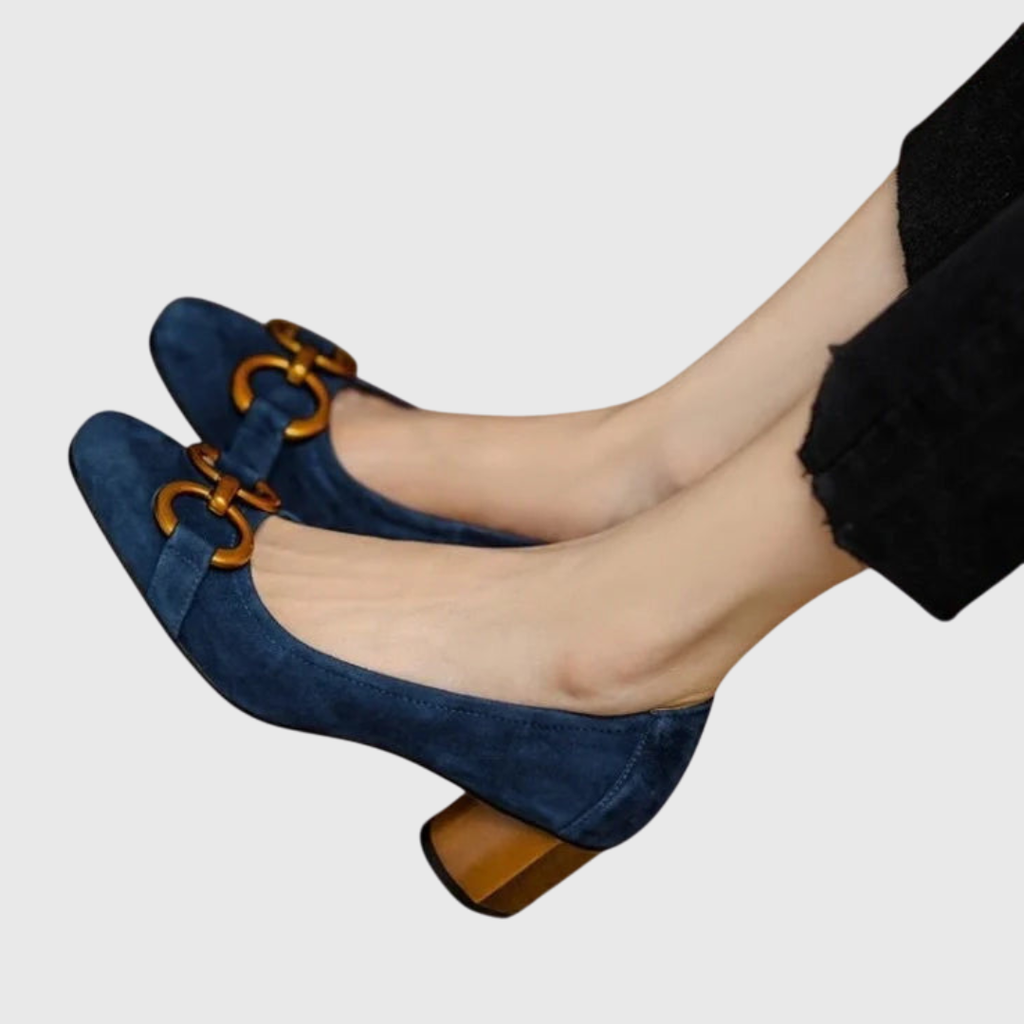 Dorothy elegant cushioned high heels with adjustable buckle