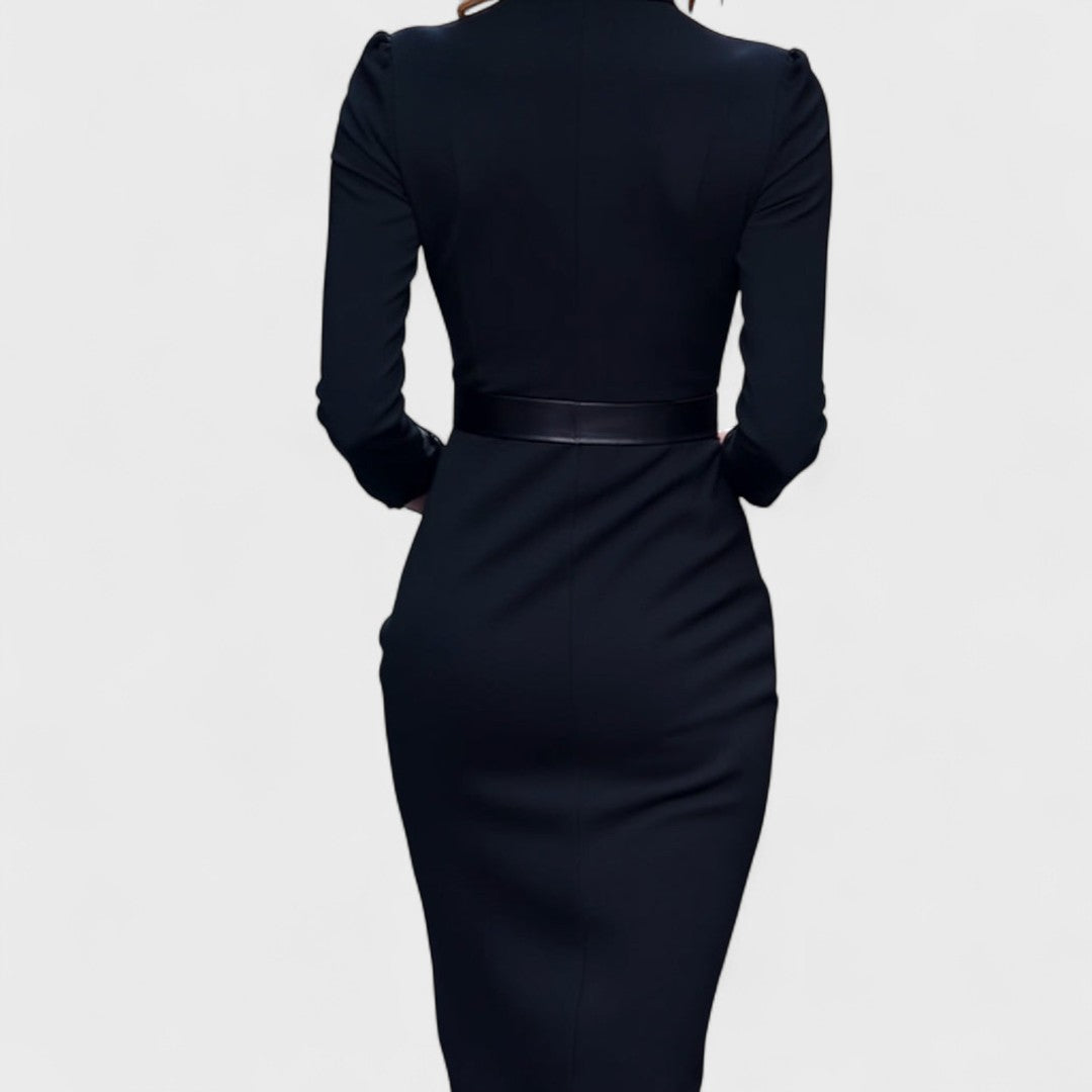 Estelle | Belted Power Maxi Dress