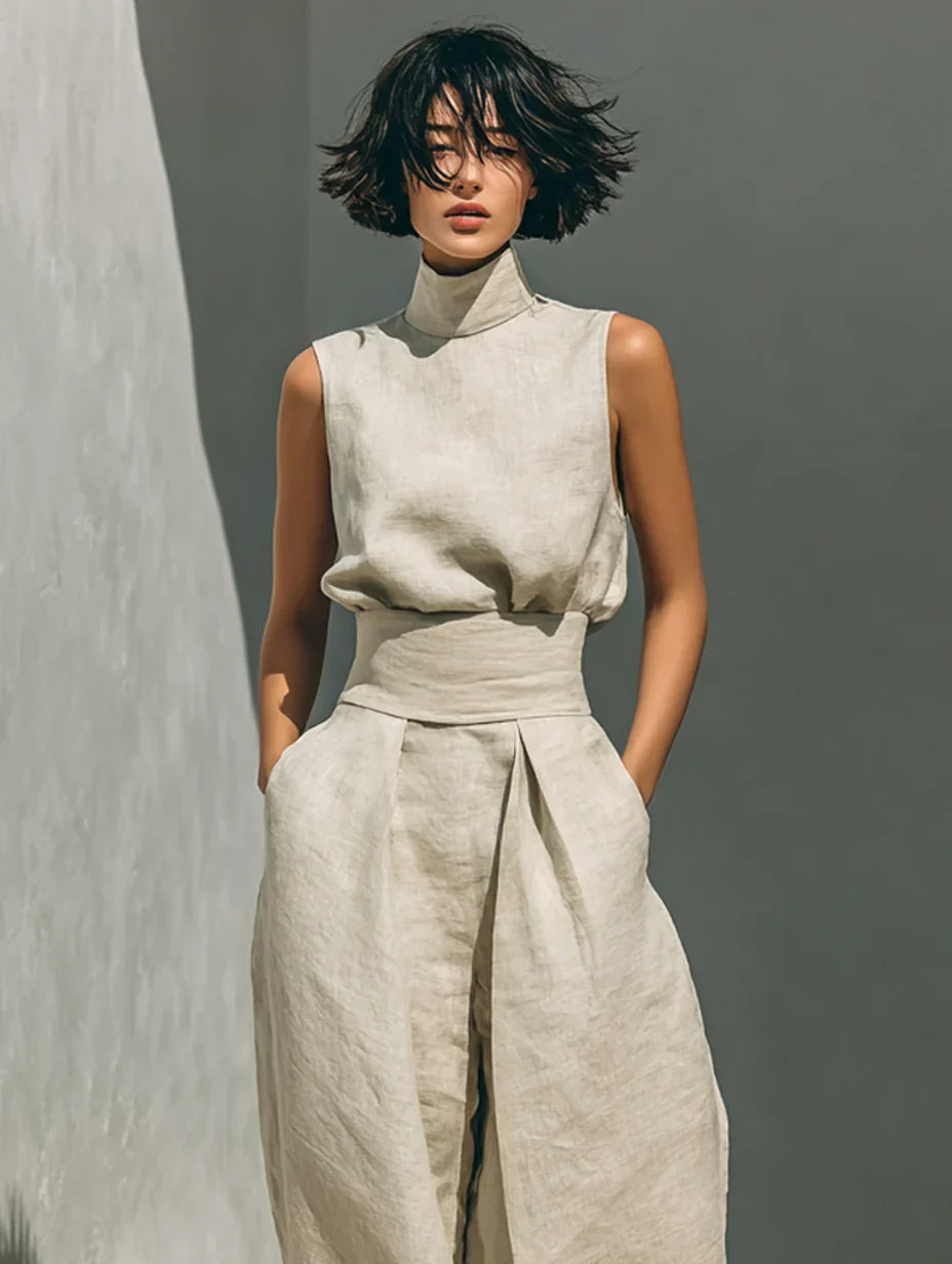 Flor - Minimalist Women Linen Set