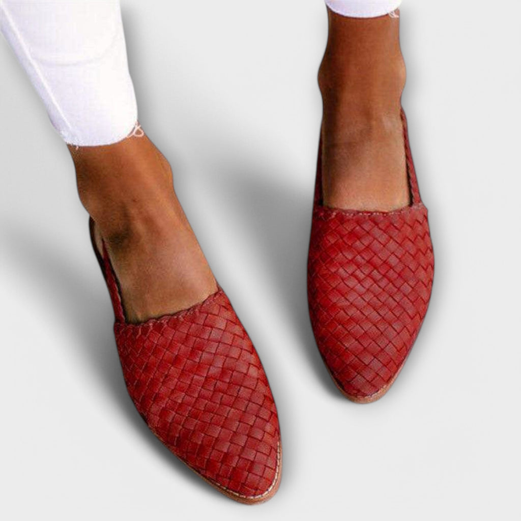 Aurora - Woven Italian Style Loafers