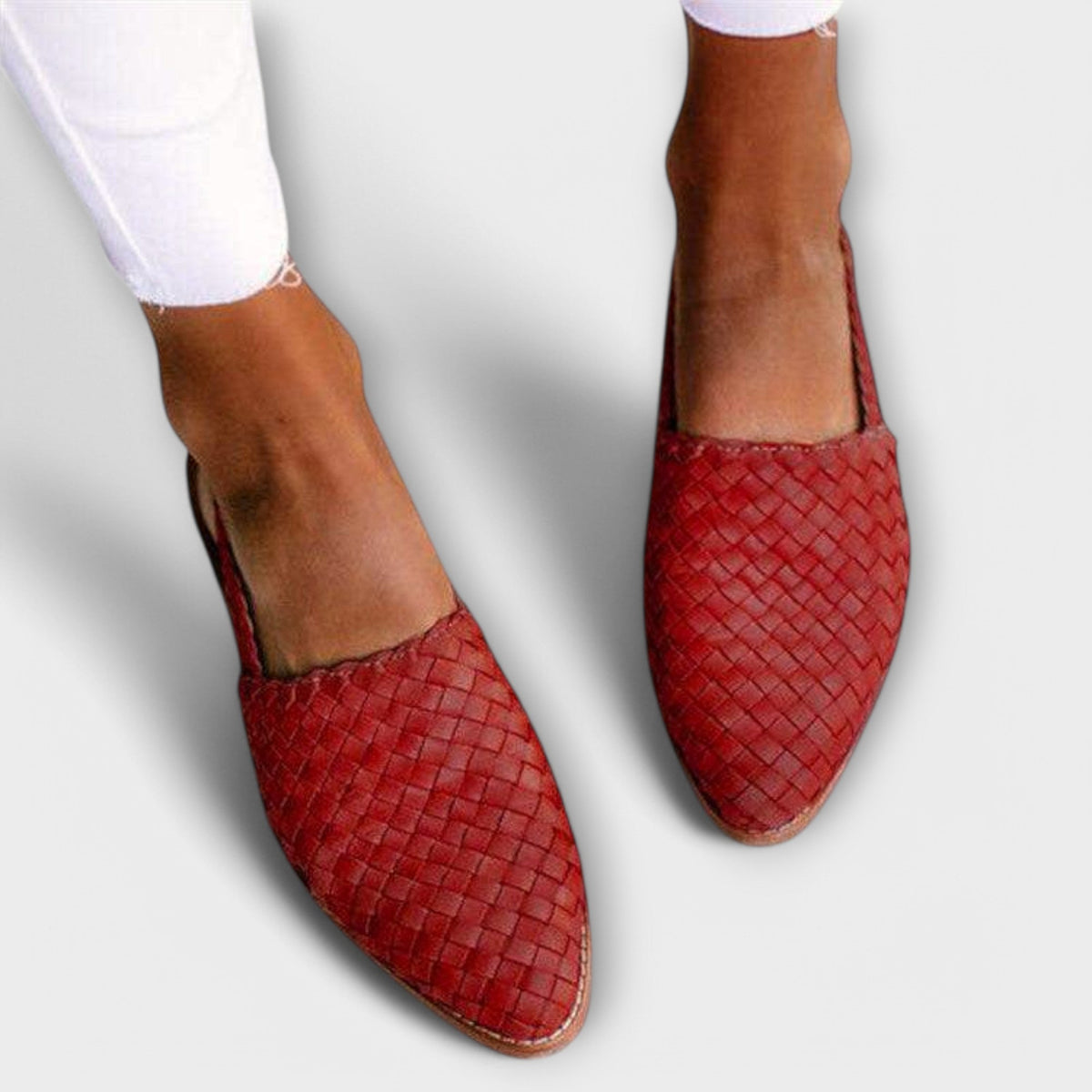 Aurora - Woven Italian Style Loafers