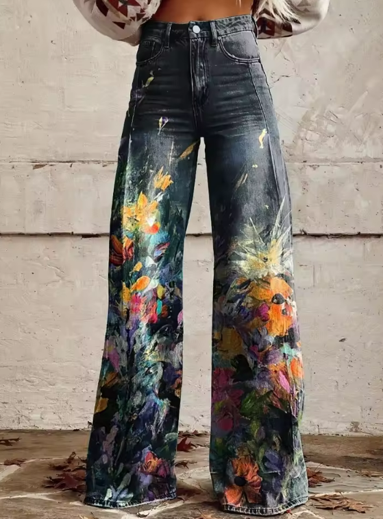 Nadia 1 free pattern bohemian wide-leg pants for women