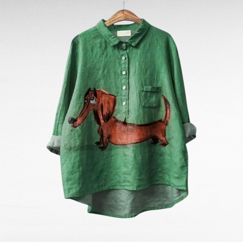 Cloe vintage style elegant summer blouse
