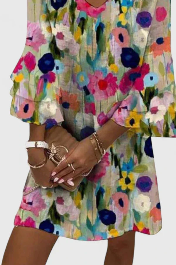 Clarissa - Romantic Floral Mini Dress