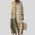 Henriette flattering printed summer dress