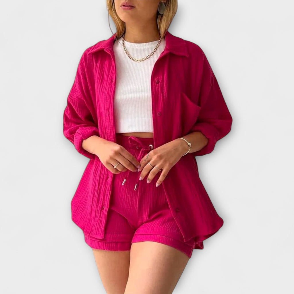Roselina - Elegant Top and Bottom Set