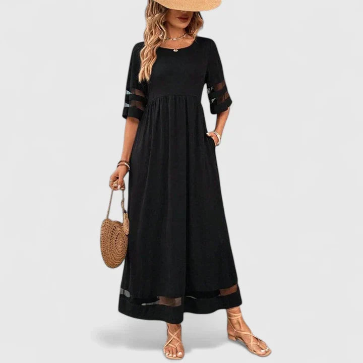 Delymarina | Empire Waist Midi Dress