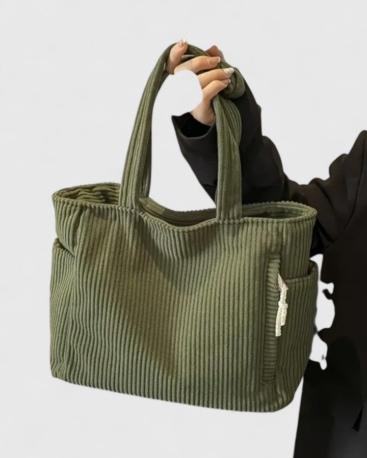 Zelie elegant tote bag with rope handles