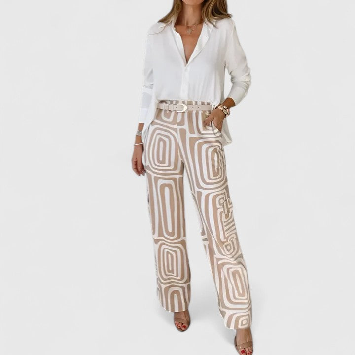Kira - Elegant Two-Piece Set with Free Belt