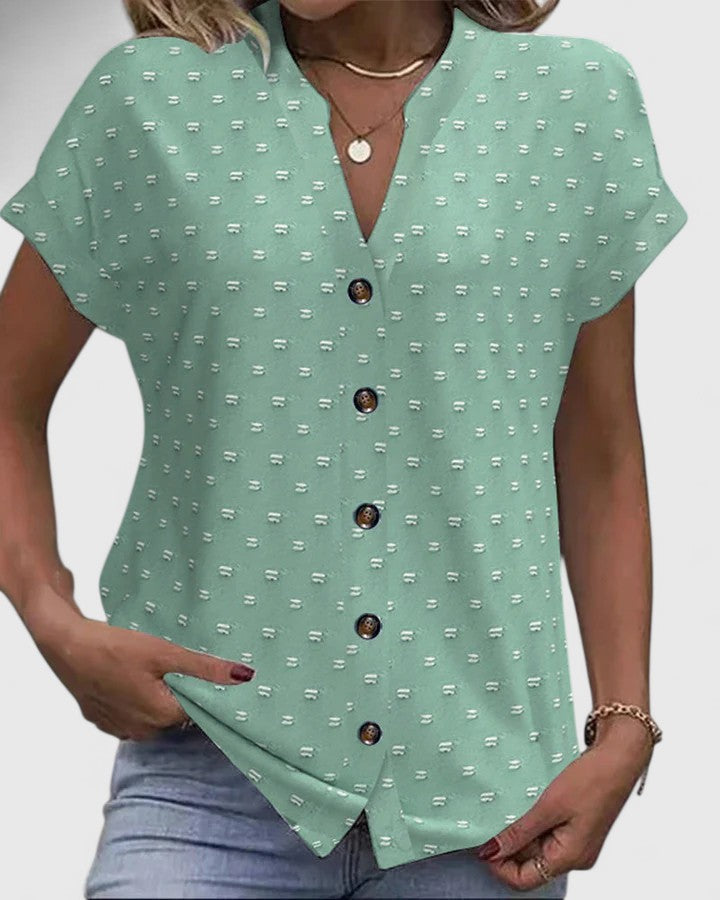 Elodie - Comfortable V-Neck Shirt
