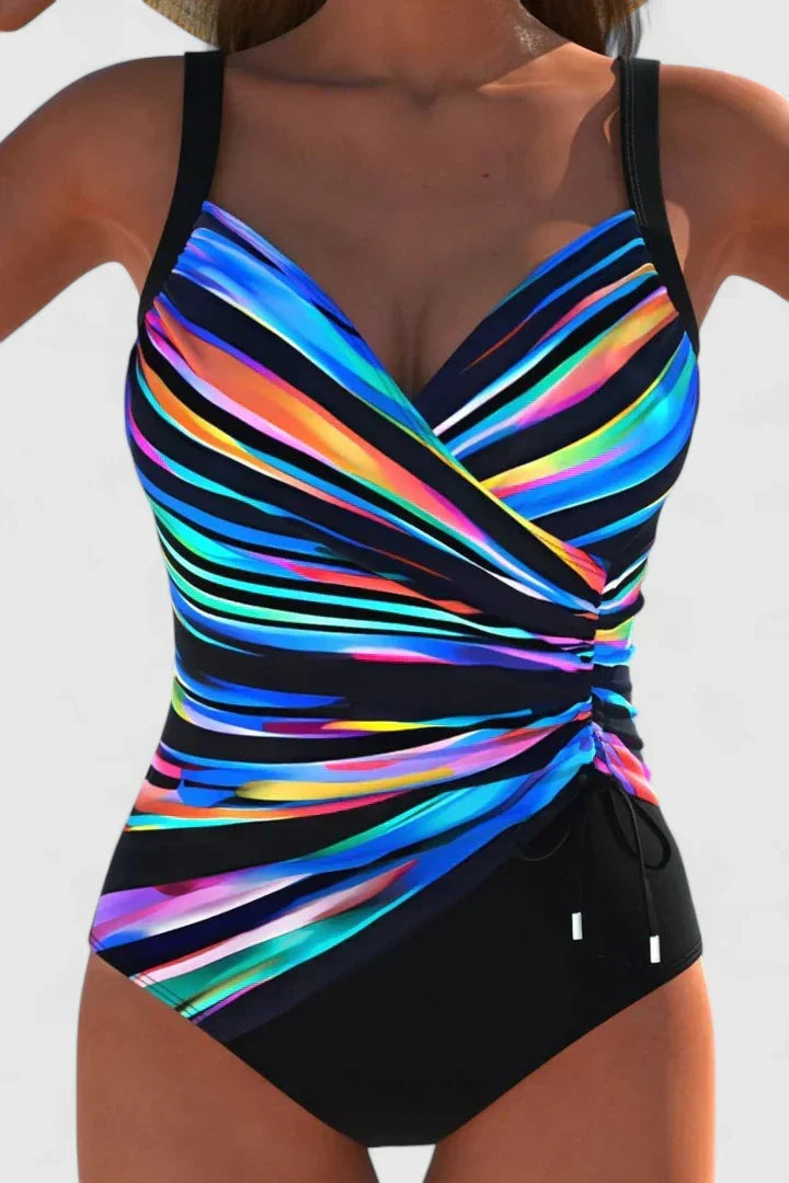 Caroline elegant shaping one-piece swimsuit with gentle waist ruching