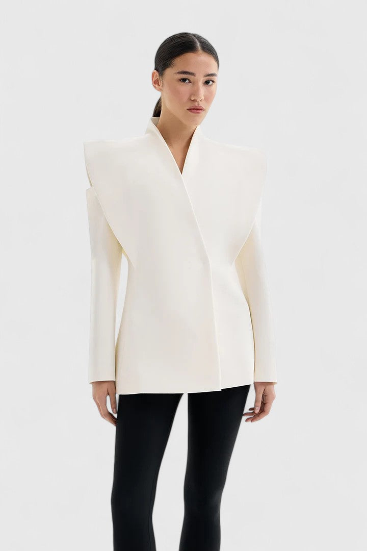 Valeria - Architectural Shoulder Statement Blazer