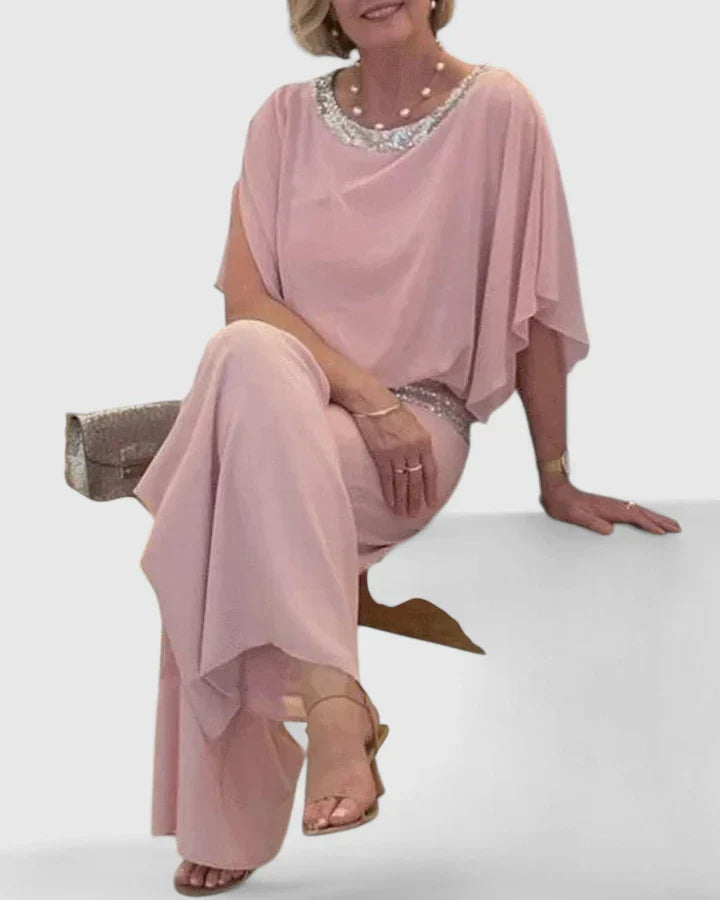 Trishane - Color Block Two-Piece Set