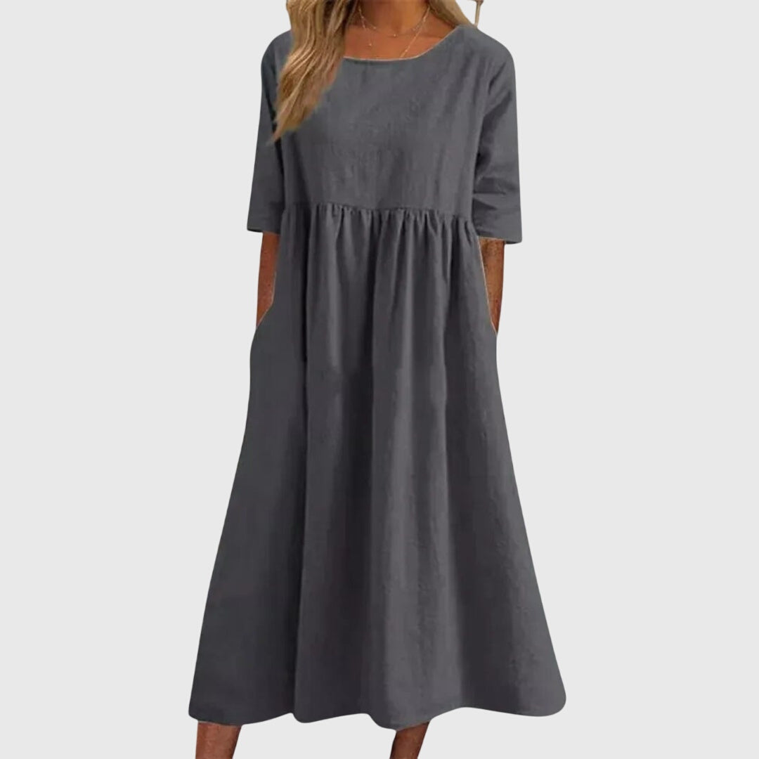 Haisley | Short-Sleeve Elegance Dress
