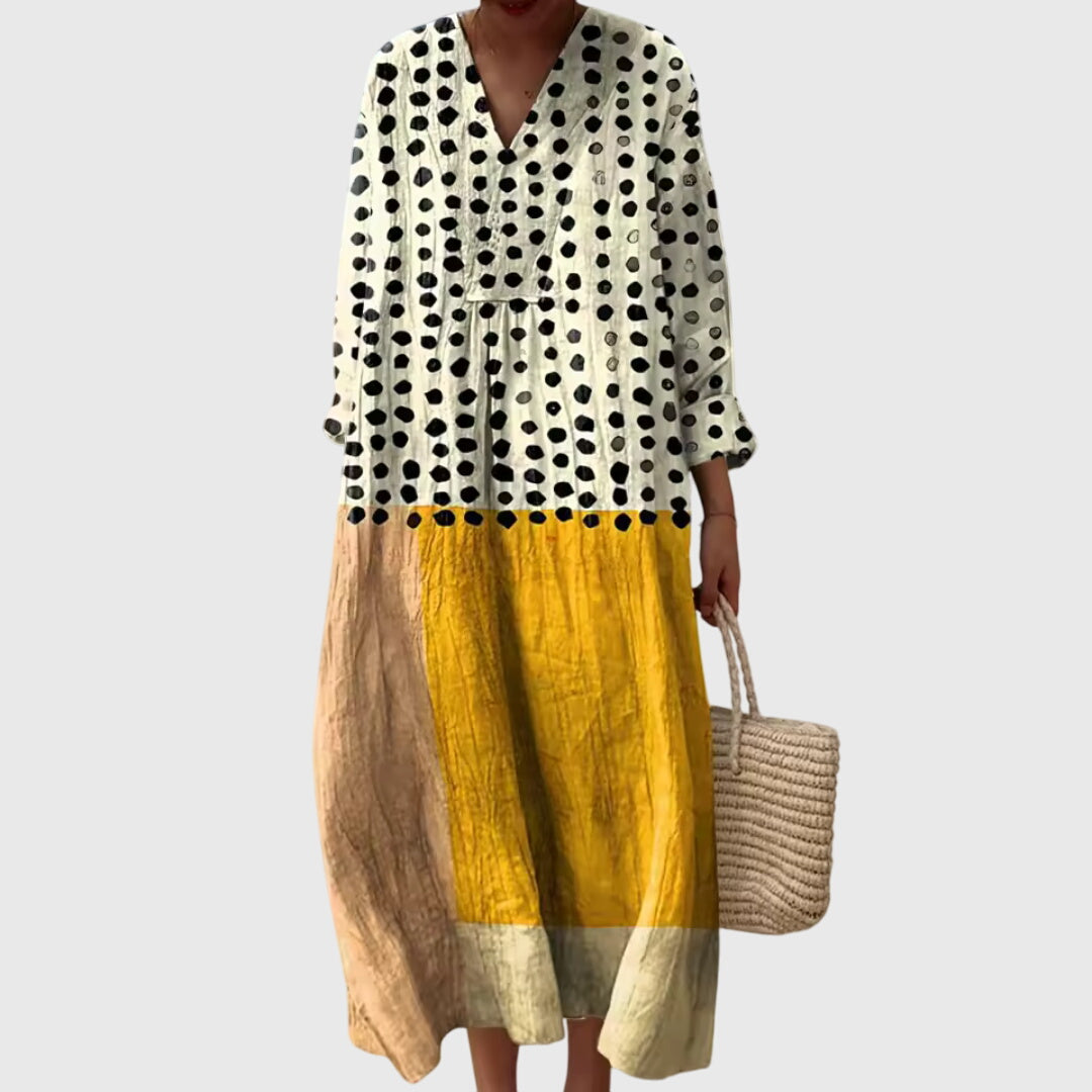 Stephanie | Geometric Art Print Dress
