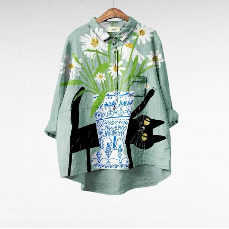 Alice vintage style elegant summer blouse