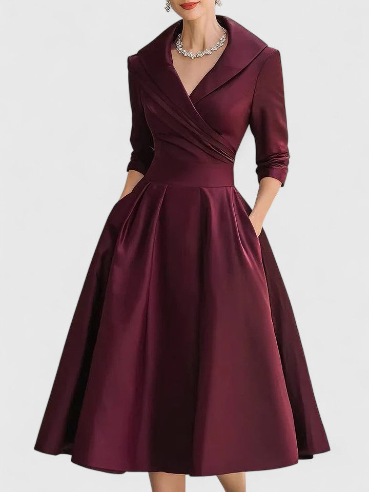 Vivienne - Elegant Midi Dress