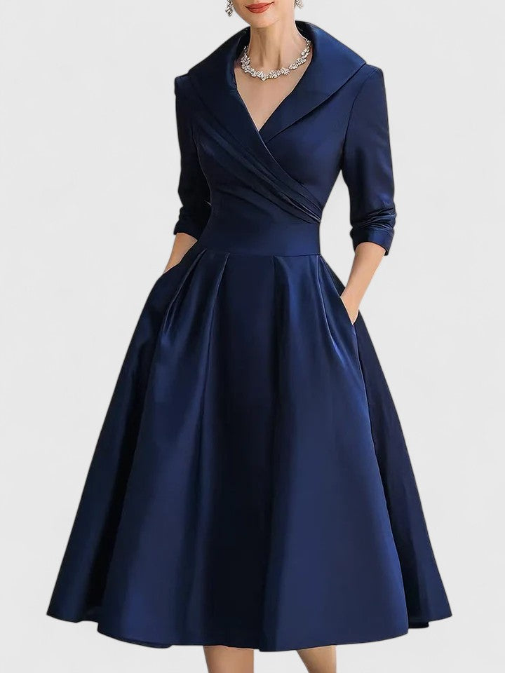 Vivienne - Elegant Midi Dress
