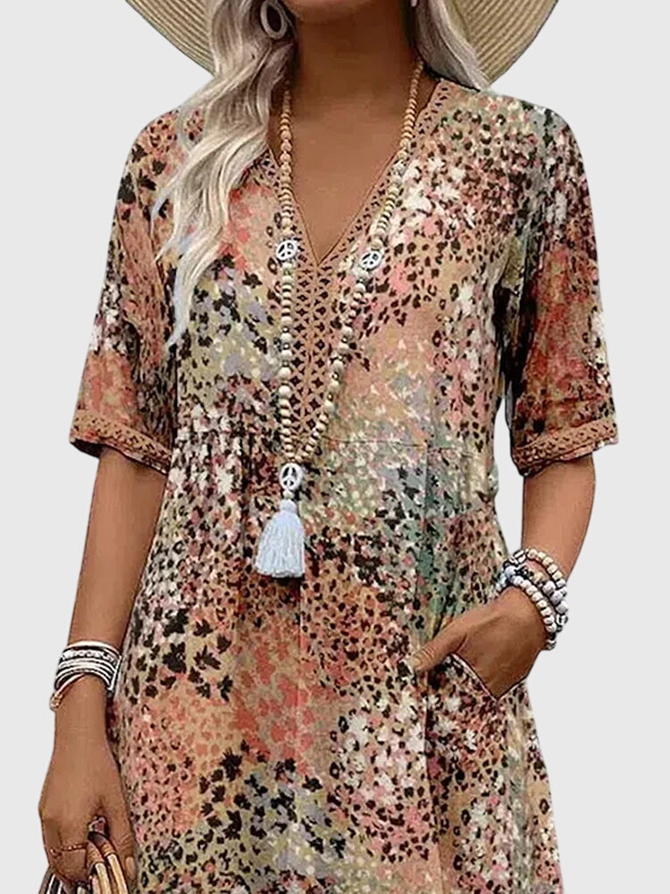 Yvonna - Floral Midi Dress