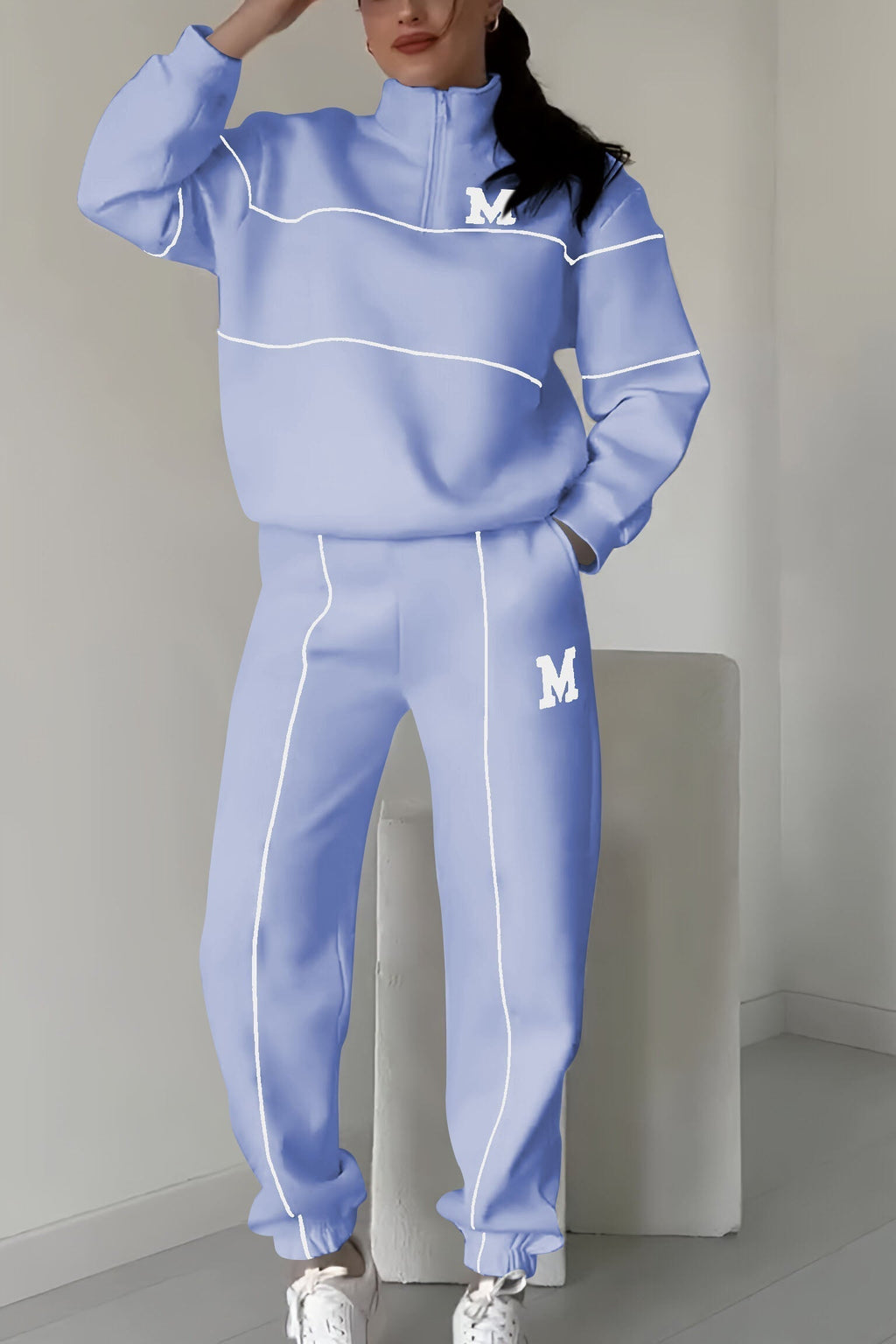 Thalynnae - Comfortable Sweater and Trousers Set