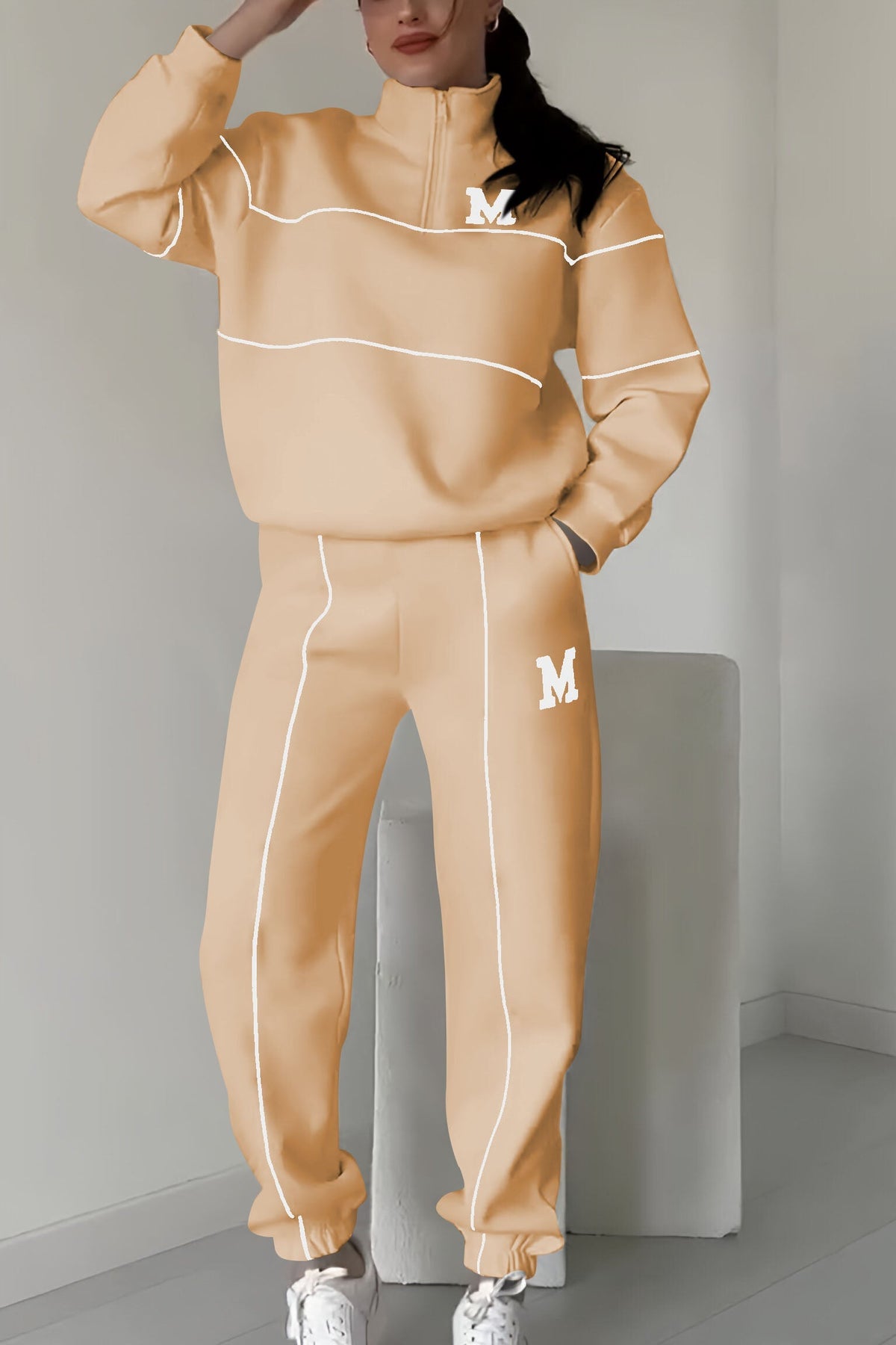 Thalynnae - Comfortable Sweater and Trousers Set