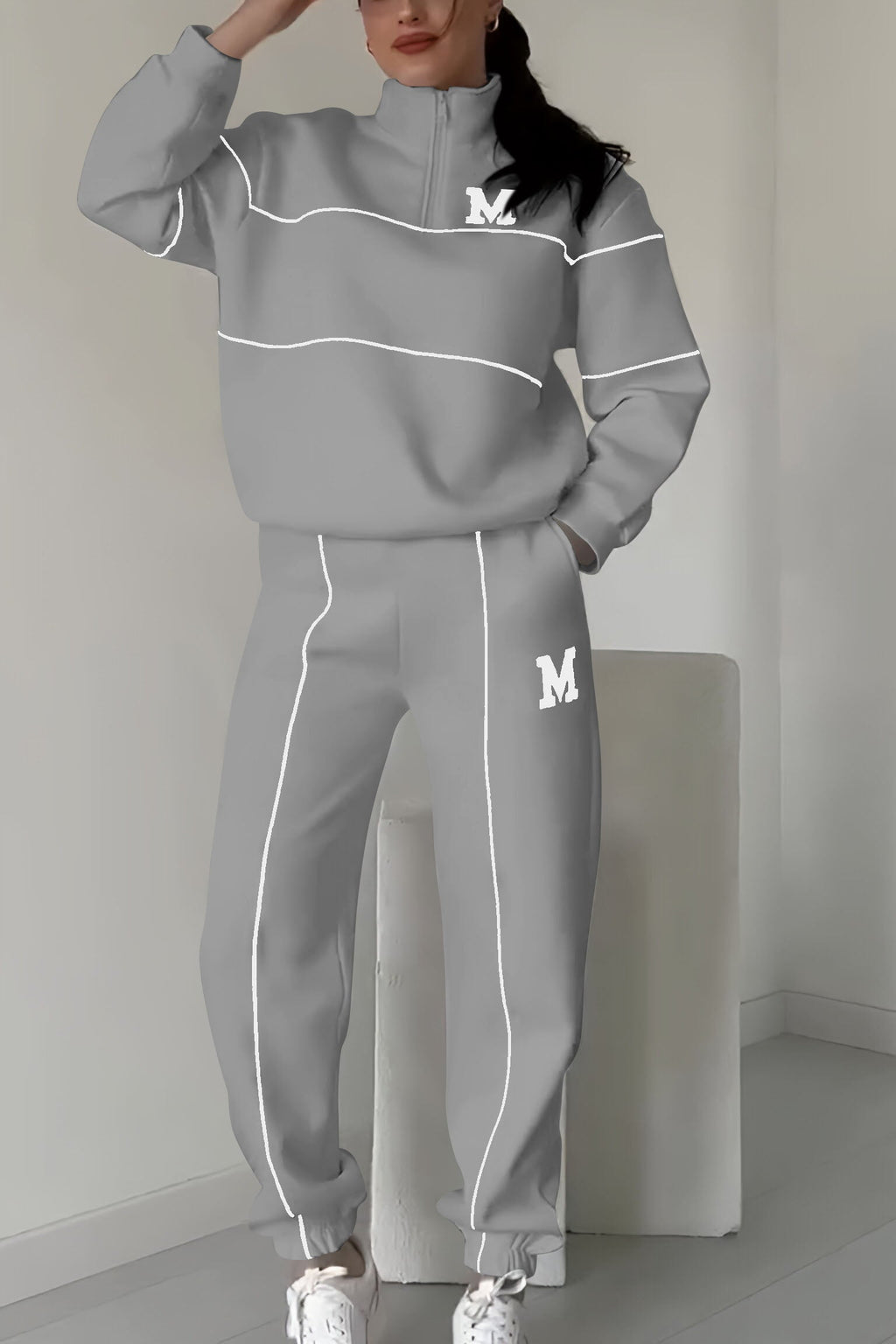 Thalynnae - Comfortable Sweater and Trousers Set