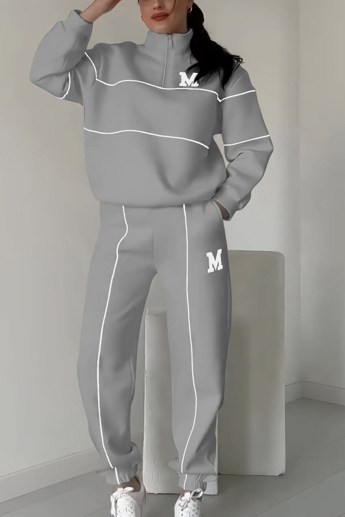Thalynnae - Comfortable Sweater and Trousers Set